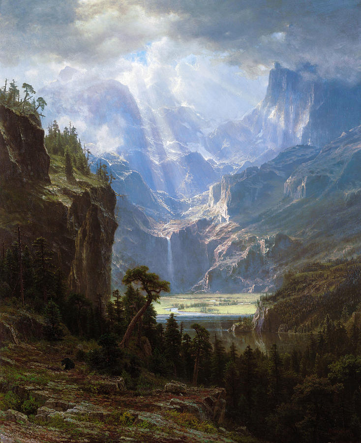 Albert Bierstadt  Painting - Landers Peak  #4 by Alexander Ivanov