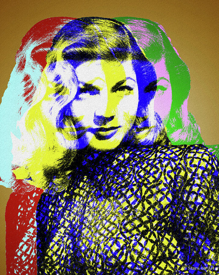 Lauren Bacall Digital Art - Lauren Bacall -4 by Movie World Posters