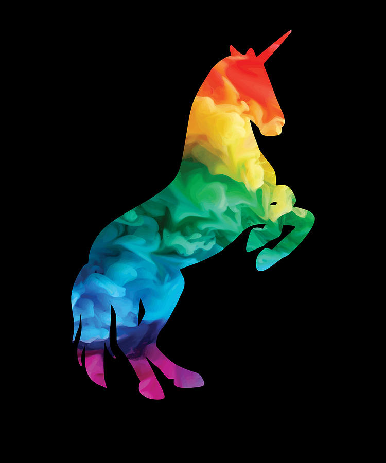 LGBTQ Unicorn Parade Rainbow Flag Digital Art by GreenOptix - Pixels