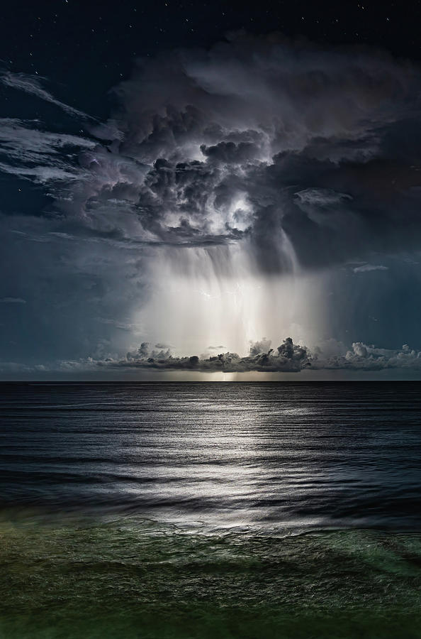 Lightning Storm Off the Coast of Mazatlan Mexico #4 Photograph by Tommy Farnsworth