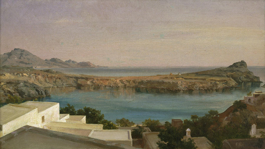 Frederic Leighton Painting - Lindos, Rhodes #4 by Frederic Leighton