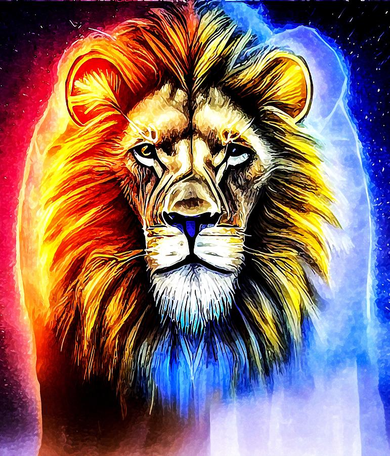 Lion Light Wizard Digital Art by Adrien Efren - Fine Art America