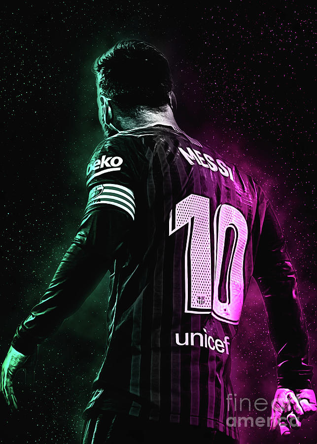 Lionel Messi Digital Art by Kun Pact