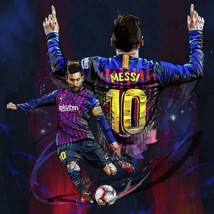 Lionel Messi Painting Art Painting By Matthew Hale - Fine Art America