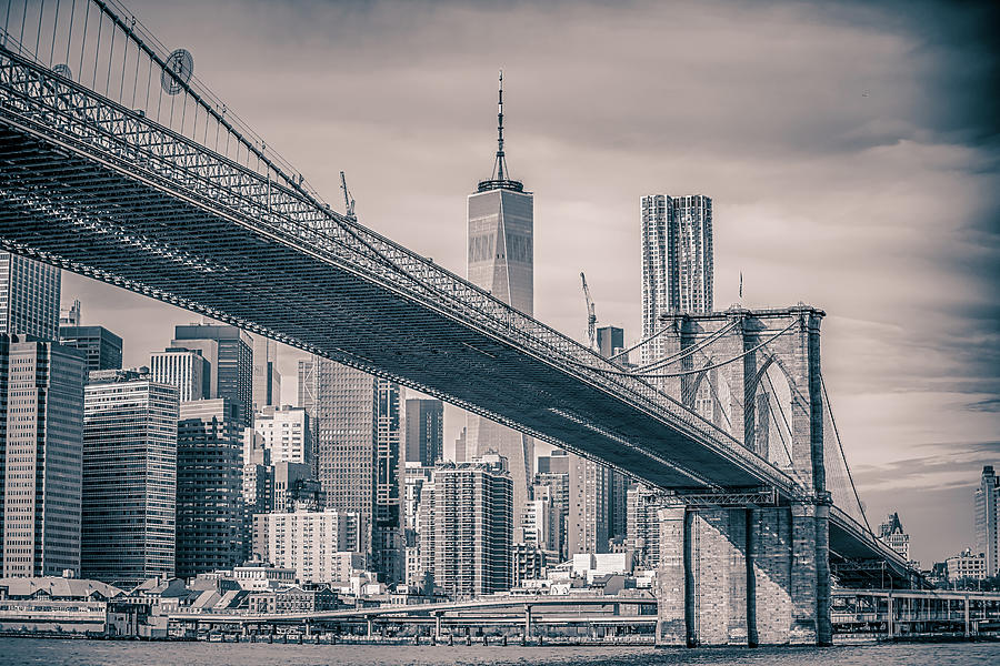 Lower Manhattan New York City Panorama #4 Photograph by Alex Grichenko