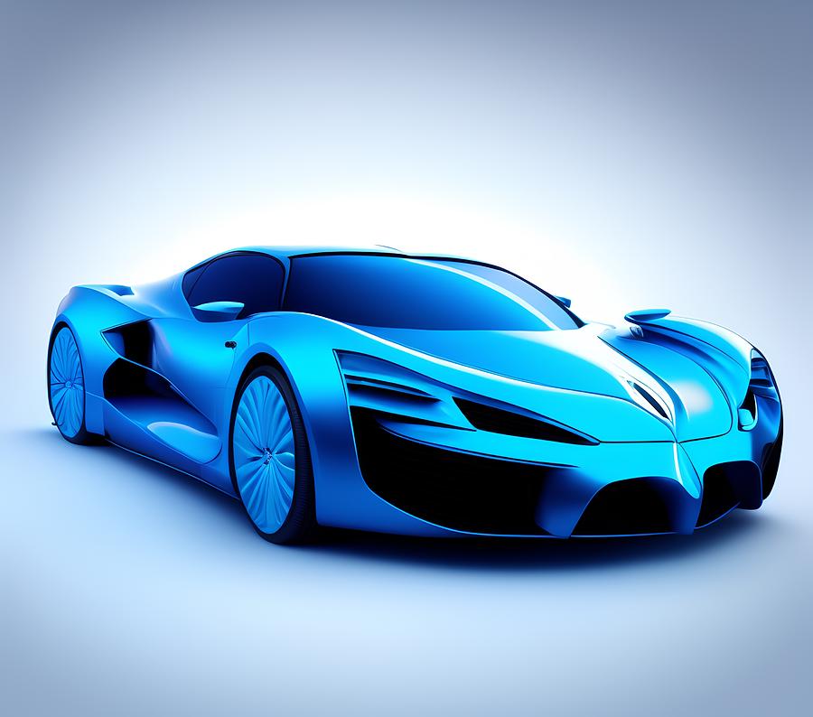 Luxurious Car, Generative AI Illustration Digital Art by Miroslav ...