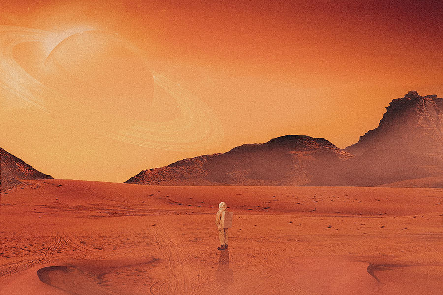 Martian by Ahmet Asar #4 Digital Art by Celestial Images