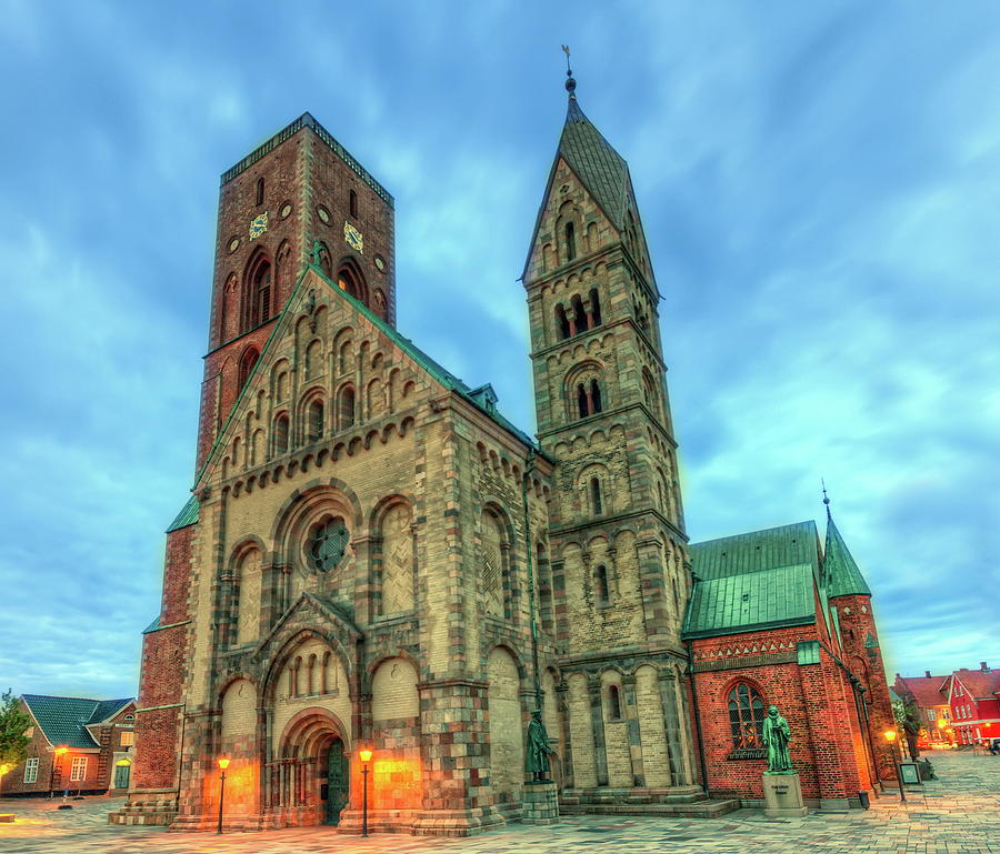 Medieval cathedral, Church of our Lady in Ribe, Denmark - HDR #4 Photograph by Elenarts - Elena Duvernay photo