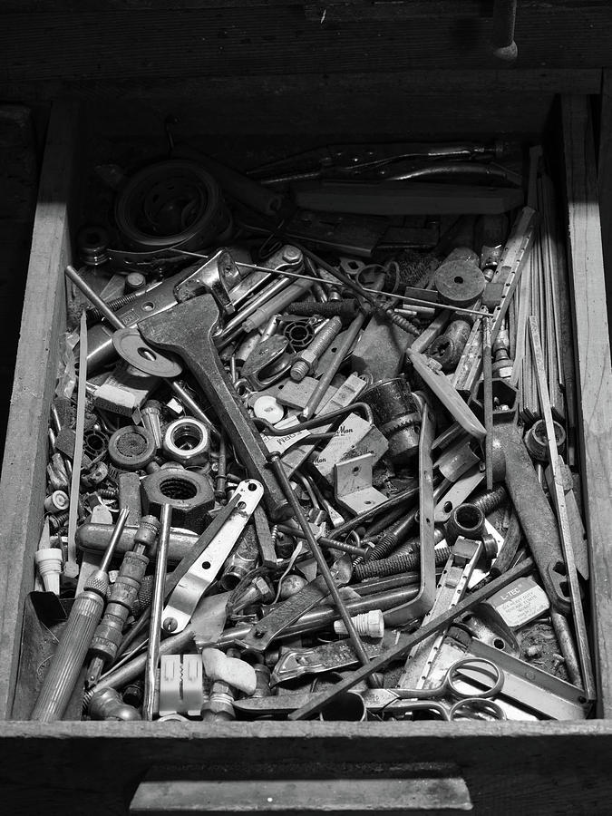 Memorable Junk Drawer #4 Photograph by Dennis Dame