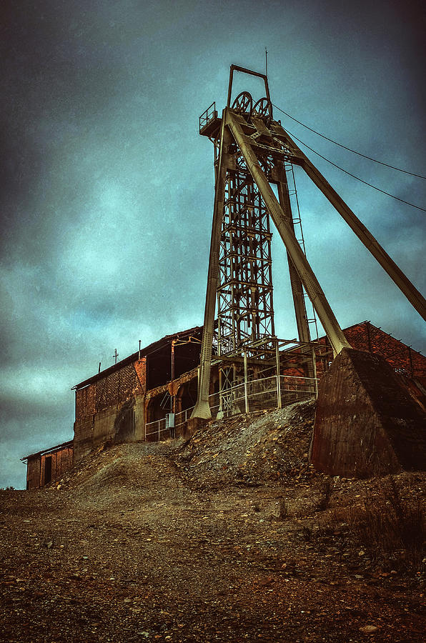 Vintage Photograph - Mining site #4 by Carlos Caetano