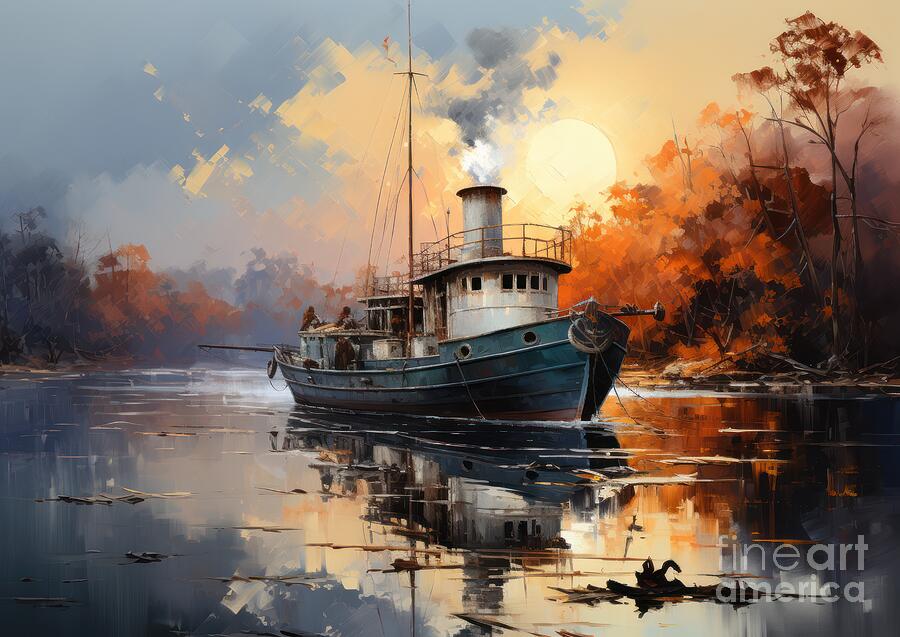 Mississippi Dawn Painting