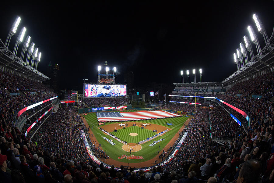 MLB: OCT 25 World Series - Game 1 - Cubs at Indians #4 Photograph by Icon Sportswire