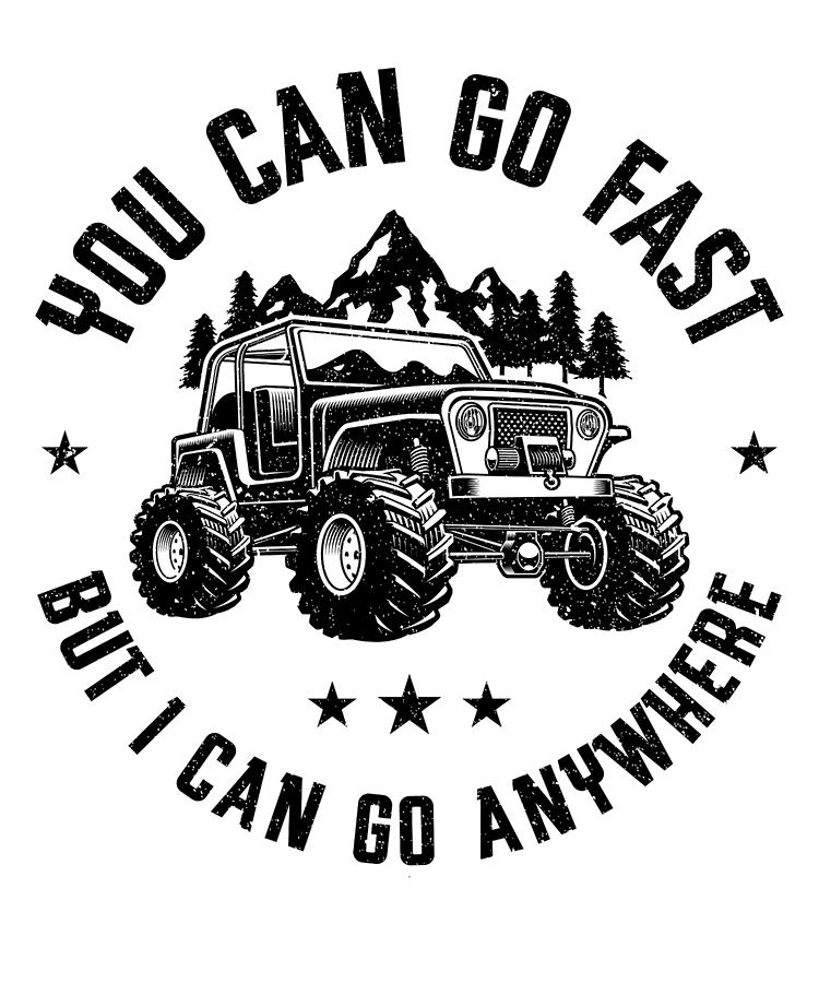 Car Digital Art - Monster Truck Off Road 4 x 4 SUV #4 by Toms Tee Store