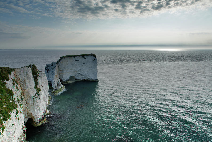 Morning light at Old Harry Rocks #4 Photograph by Ian Middleton
