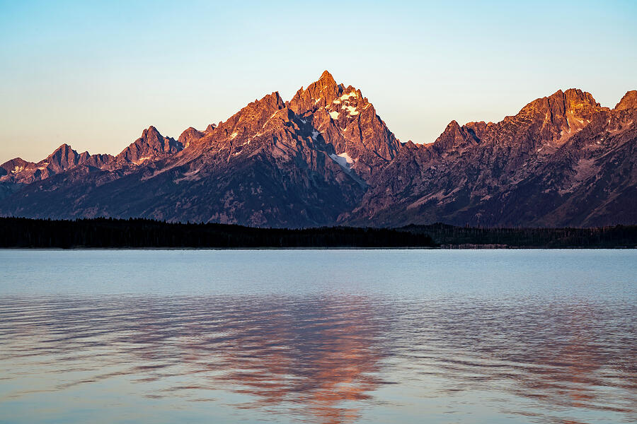 Morning on Jackson Lake - 17326 Photograph by Wall Art Of Texas Morning on Jackson Lake - 17326 Photograph by Wall Art Of Texas