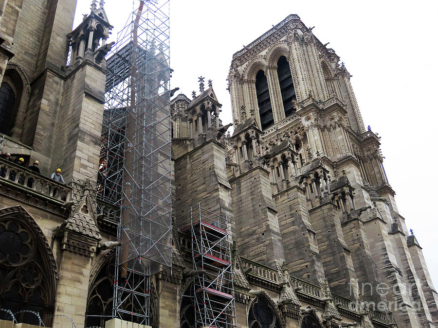 Notre Dame Cathedral Rebuilding #4 Photograph by Steven Spak