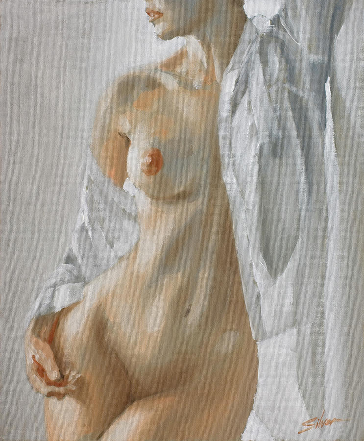 Nude Study #4 Painting by John Silver