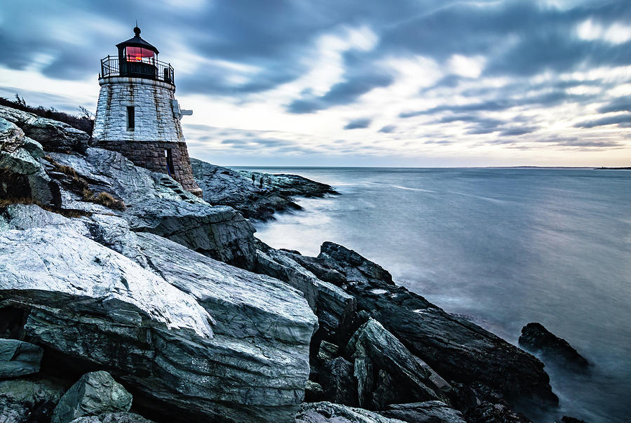Oldcastle Lighthouse In Newport Rhode Island #4 Photograph by Alex Grichenko