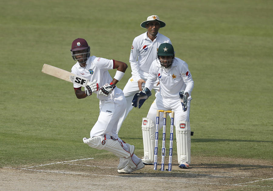 Pakistan v West Indies - 3rd Test: Day Two #4 Photograph by Chris Whiteoak