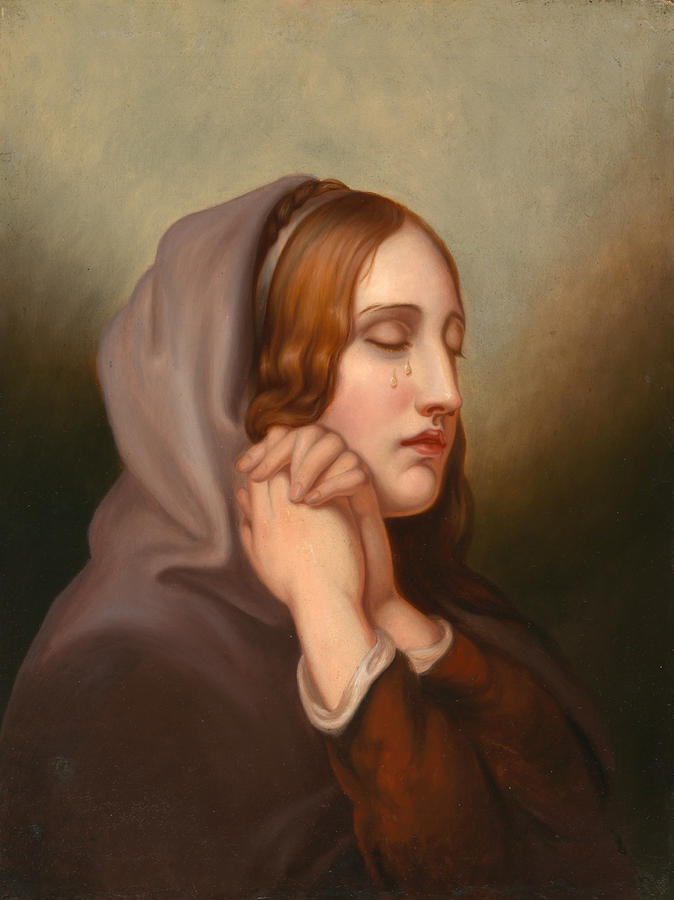 Pearl of Grief Painting by Mary Jane Peale - Fine Art America