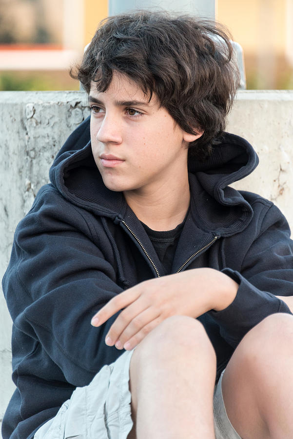 Pensive Teenager #4 Photograph by Juanmonino