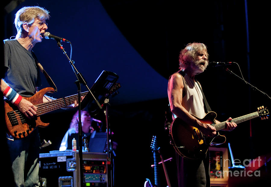 Phil Lesh and Bob Weir w. Furthur at the 2010 All Good Festival #4 Photograph by David Oppenheimer