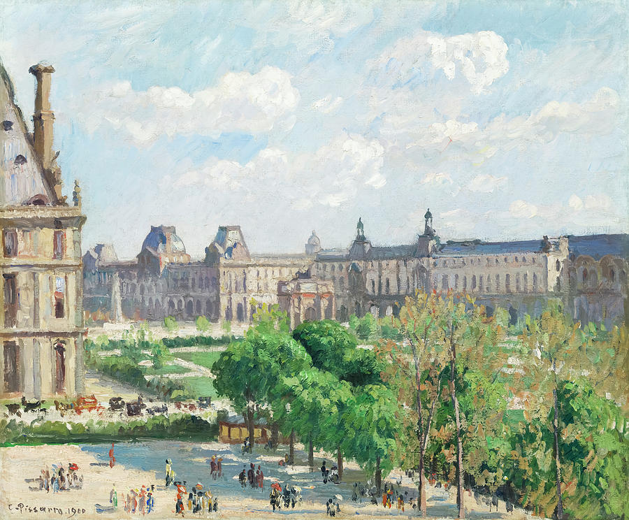 Place Du Carrousel By Camille Pissarro Painting