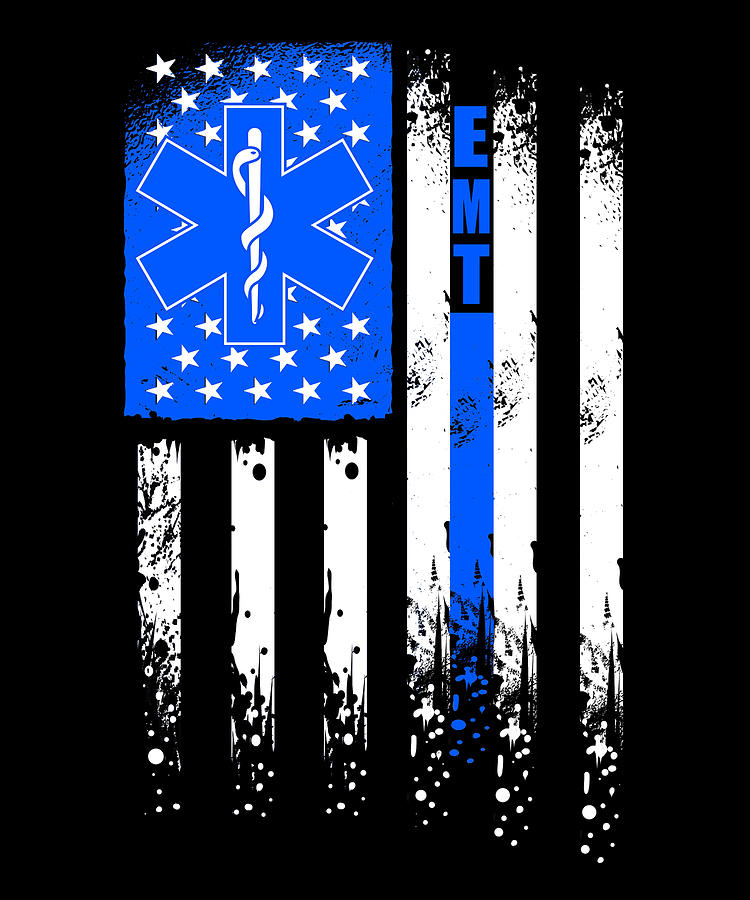 Police Officer Law Enforcement Thin Blue Line Digital Art by Mercoat UG ...