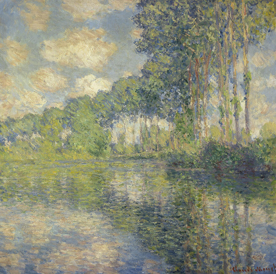 Poplars on the Epte, from 1891 Painting by Claude Monet