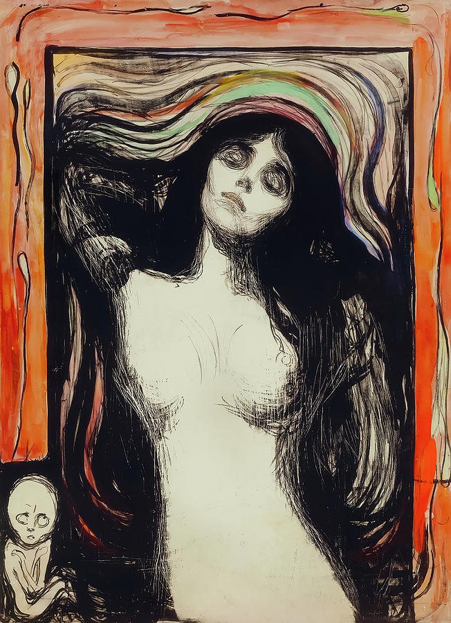 Portrait By Edvard Munch Painting