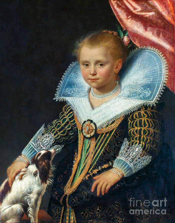 Portrait Of A Girl Known As The Little Princess Painting