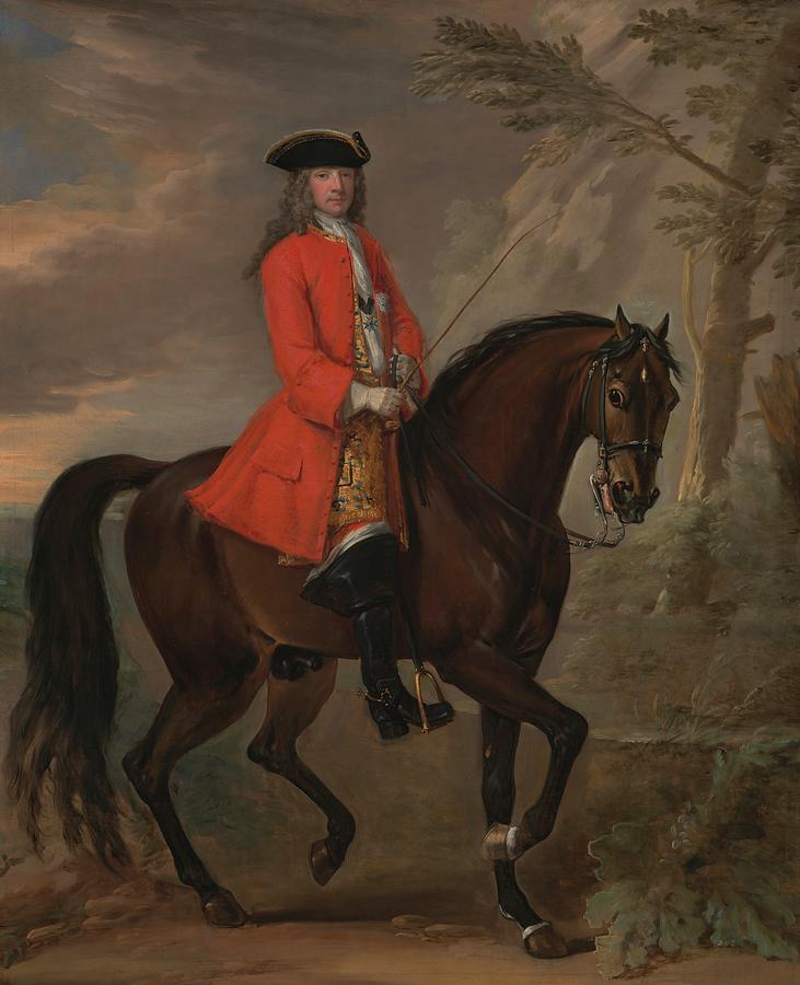 Portrait Of A Man On Horseback Painting By John Wootton - Fine Art America