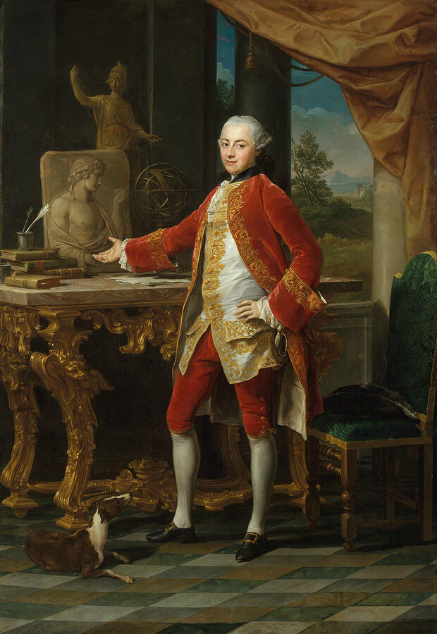 Portrait of a Young Man by Pompeo Batoni Portrait of a Young Man by Pompeo Batoni