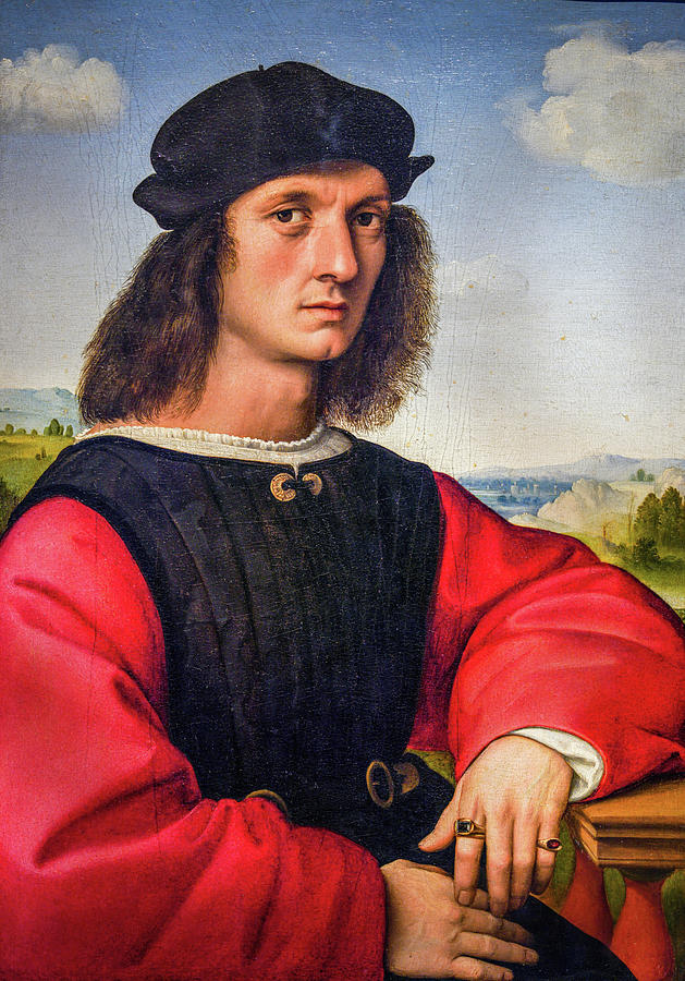 Portrait of Agnolo Doni Painting by Raphael - Fine Art America