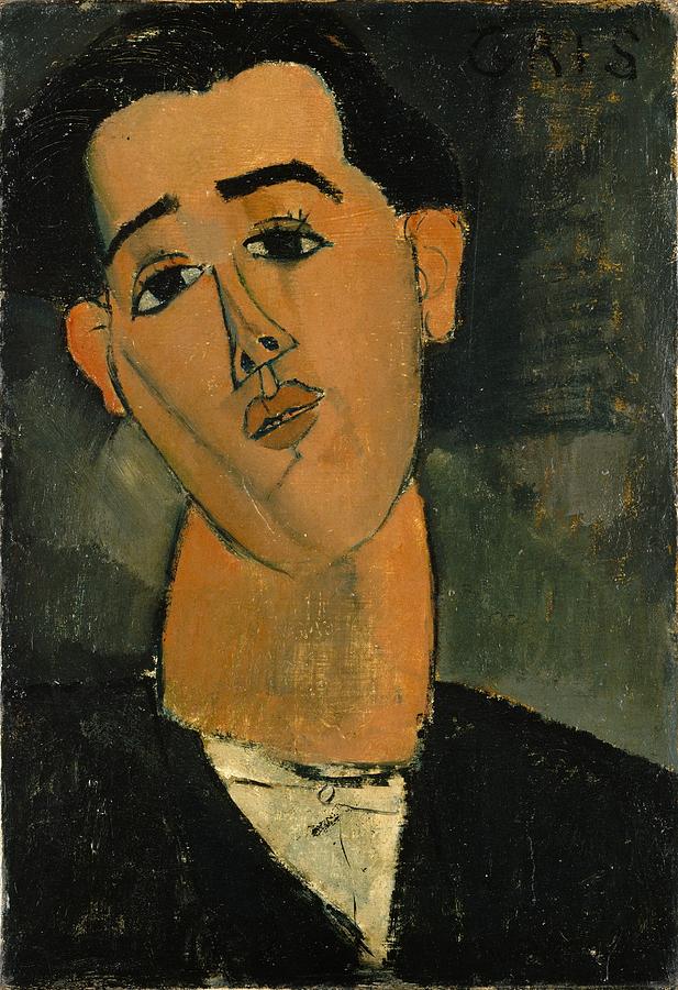 Amedeo Modigliani Photograph -  Portrait of Juan Gris  #4 by Amedeo Modigliani