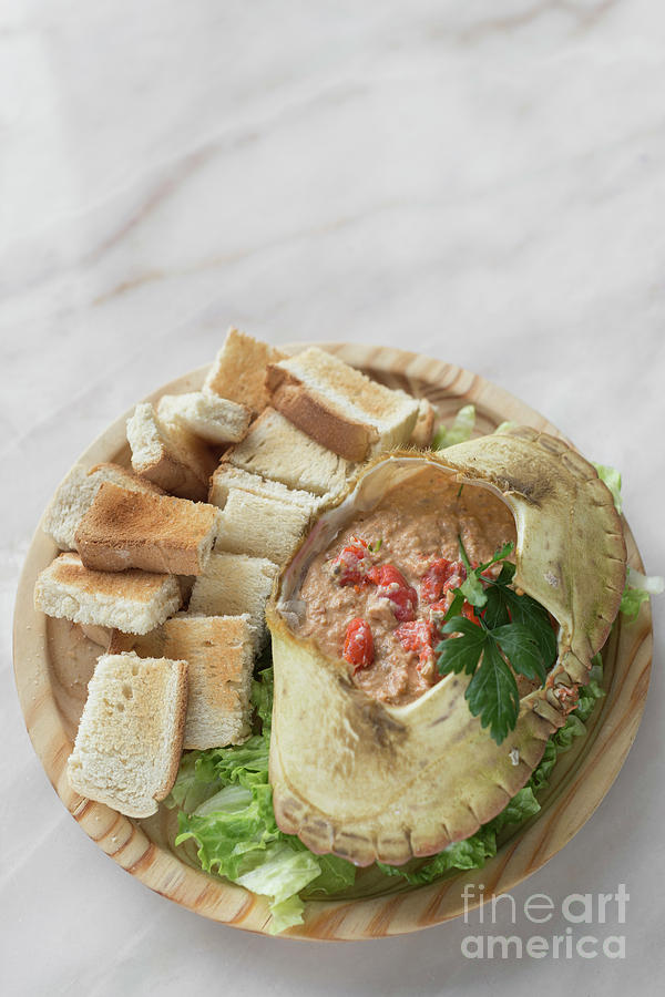 Portuguese Crab Meat Mayonnaise Mousse Seafood Tapas In Lisbon R #4 Photograph by JM Travel Photography