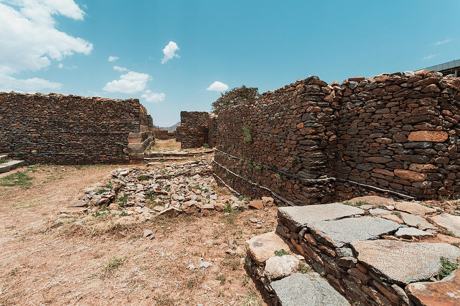 Queen of Sheba palace ruins in Aksum, Axum civilization, Ethiopia ...