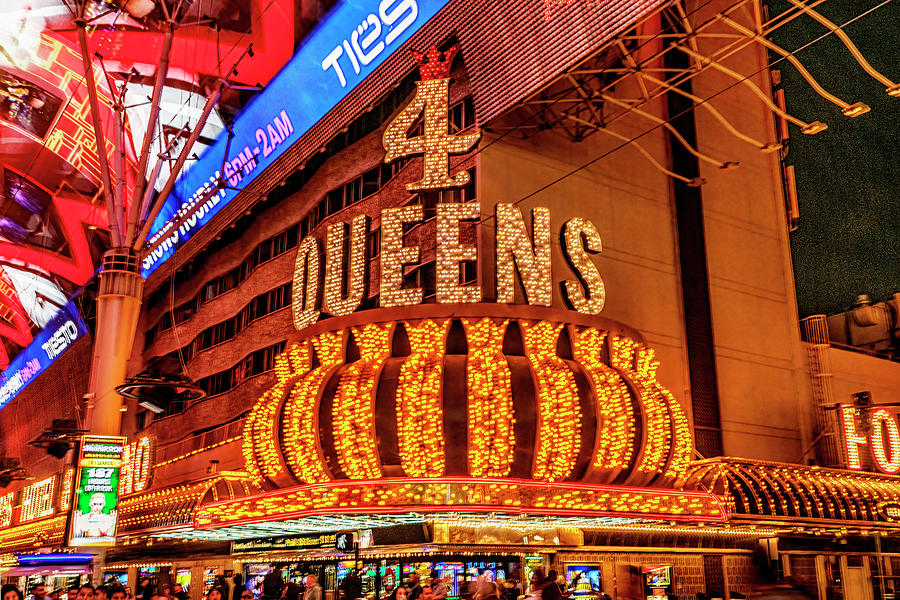 4 Queens Casino - Las Vegas Photograph by Bob Slitzan