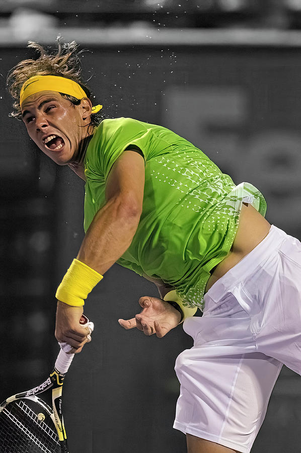 Rafael Nadal #4 Photograph by Lou Novick