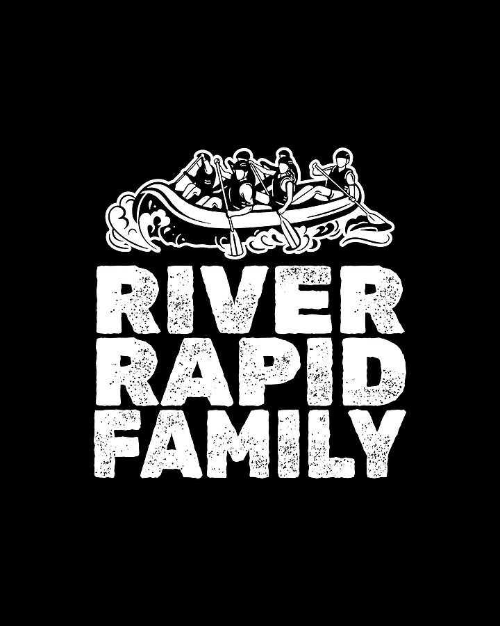 Rafter White Boating Water Whitewater Rafting Digital Art by Crazy