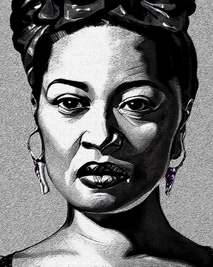 Realistic Portrait Of Billie Holiday Digital Art by Edgar Dorice - Fine ...