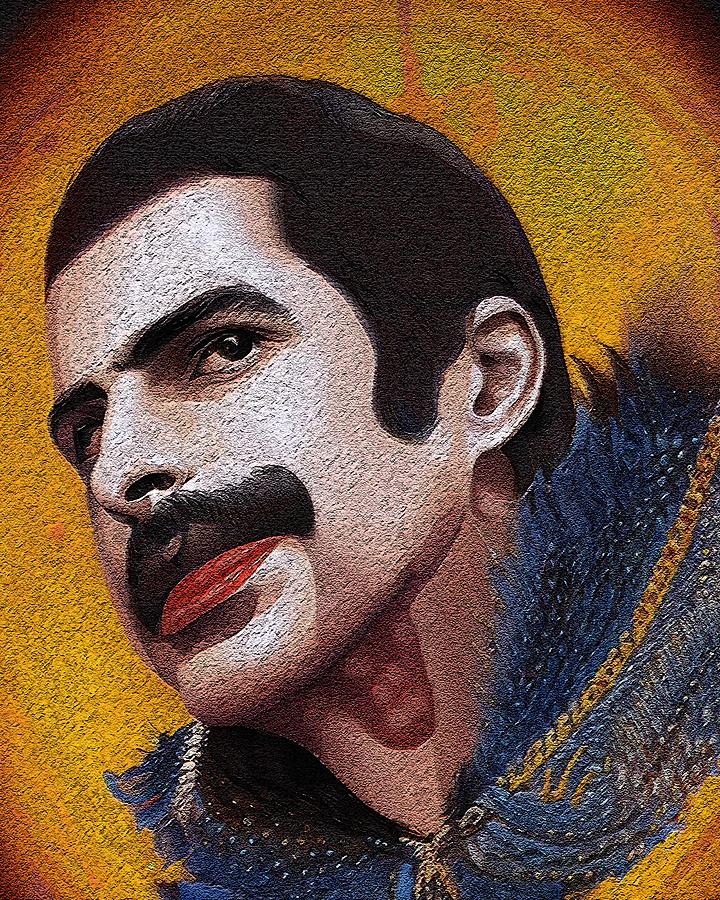 Realistic Portrait Of Freddie Mercury Digital Art By Edgar Dorice Fine Art America 6456