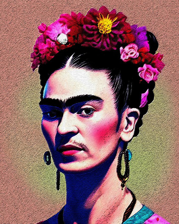 Realistic Portrait Of Frida Kahlo Digital Art by Edgar Dorice - Fine ...