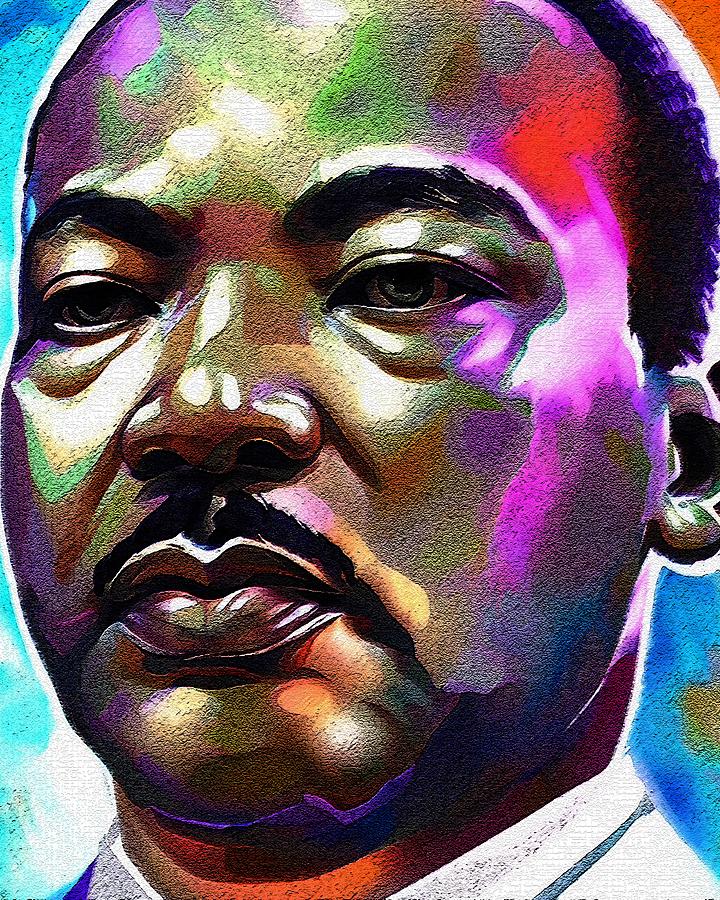 Realistic Portrait Of Martin Luther King Digital Art by Edgar Dorice ...