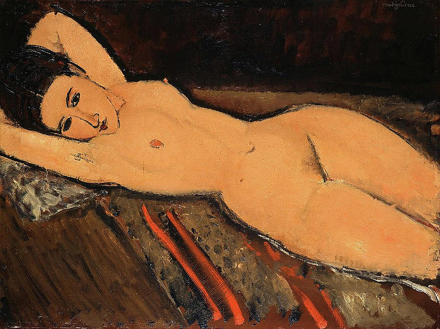 Nude Painting - Reclining Nude #2 by Amedeo Modigliani