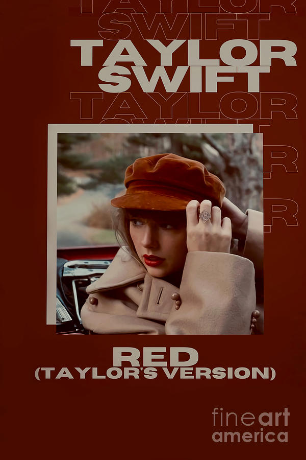 Red Album Taylor's Version Swiftie Poster Photograph by Bien Tran