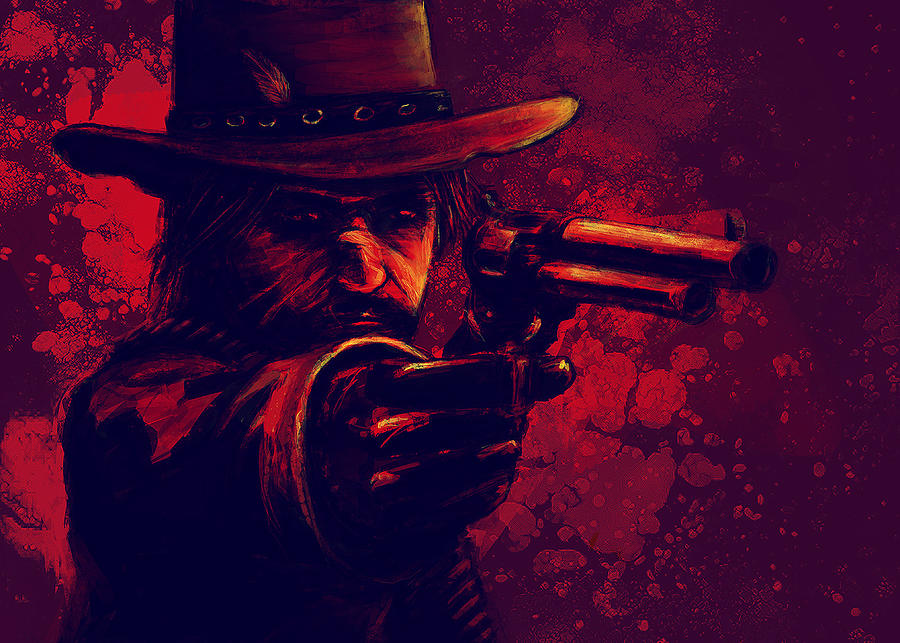 Red Painting -  Red Dead Redemption 2 #5 by PhAm HiEp