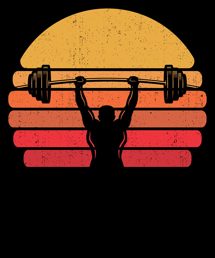 Retro Powerlifting Vintage Powerlifter Digital Art By Grance Ug Haftungsbeschraenkt Fine Art