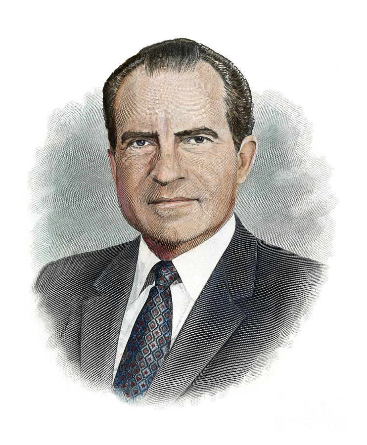 Richard Nixon #28 Drawing by Granger