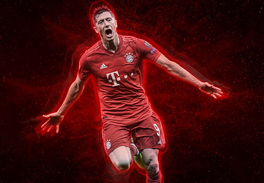 Robert Lewandowski Digital Art by Mounir Meghaoui | Fine Art America